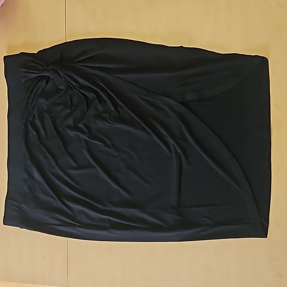 Torrid Midi Studio Knit Side Knot Skirt Black size 2